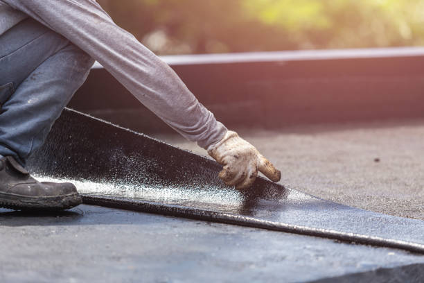 Professional Basement Waterproofing technician working in Montgomery, PA